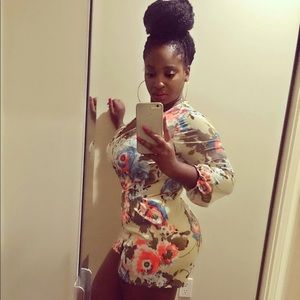 Long Sleeve Floral Romper